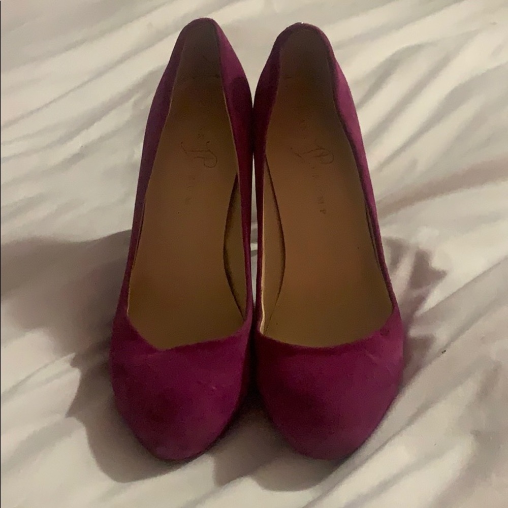 Ivanka Trump pink suede heels